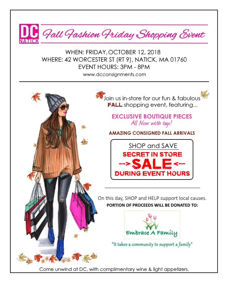 SHOPPING EVENT THIS FRIDAY!